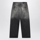 Acne Studios schwarze Jeans mit Used-Effekt
