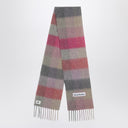 Bufanda de cuadros de mohair fucsia/lila/rosa de Acne Studios