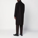 Harris Wharf London Brown single-breasted wool coat