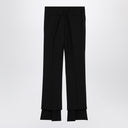 Chloé Black asymmetrical wool trousers