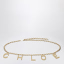Cinturón joya de letras Chloé en oro