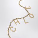 Cinturón joya de letras Chloé en oro