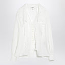 Chloé White shirt with embroidered bow tie