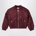 Chloé Nylon bordeaux bomber jacket