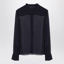 Chloé Transparent blue silk blouse