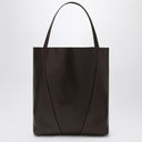 Grande bolsa tote Chloé Spin marrom escura