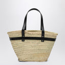 Coperni Palm medium raffia shopping bag