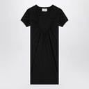 Vestido mini negro Coperni con corazón