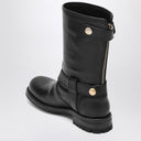 Bota negra de cuero Dolce & Gabbana Dolce&Gabbana con hebillas