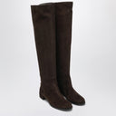 Dolce & Gabbana Dolce&Gabbana High suede boot in ebony brown