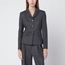 Tagliatore Grey wool-blend single-breasted jacket