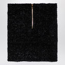 Balmain schwarzer Tweed-Minirock mit Knöpfen