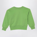 Sudadera verde de Acne Studios con parche pequeño de logo