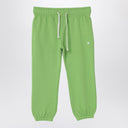 Pantalones de chándal verdes Acne Studios con parche pequeño de logo