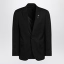 Lardini Black single-breasted jacket in wool blend