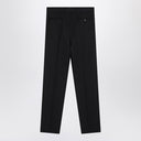 Pantaloni di lana blu navy Lardini