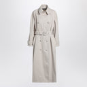 Trench beige de algodón drill Dolce & Gabbana