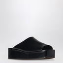 The Row Black Emi Flatform sandals