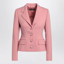 Dolce & Gabbana Dolce&Gabbana einreihige rosa Wolljacke