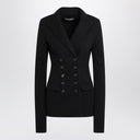 Dolce & Gabbana Dolce&Gabbana Veste croisée noire en drap de laine