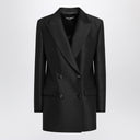 Dolce & Gabbana Dolce&Gabbana чёрный двубортный шерстяной пиджак