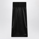 Dolce & Gabbana Dolce&Gabbana Black midi skirt with corset belt