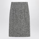 Jupe crayon Dolce & Gabbana en mélange de laine mouchetée