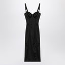Vestido bustier de satén negro Dolce & Gabbana Dolce&Gabbana