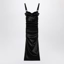 Dolce & Gabbana Dolce&Gabbana Drapiertes schwarzes Kleid mit BH-Detail