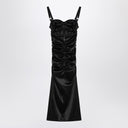 Dolce & Gabbana Dolce&Gabbana Draped black dress with bra detail