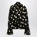 Dolce & Gabbana Dolce&Gabbana Silk organza lamé polka dot blouse
