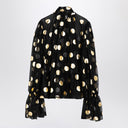 Blusa de organza de seda lamê com bolinhas Dolce & Gabbana Dolce&Gabbana