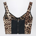 Corselet Charmeuse Dolce & Gabbana com estampa de leopardo Dolce&Gabbana