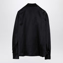 Alessandra Rich Schwarze Seidenbluse mit Schleife