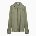 Ami Paris Olive green silk shirt