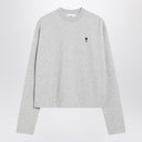 Ami Paris Grey Ami De Coeur sweatshirt