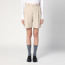 Thom Browne Khaki Bermuda shorts in cotton blend