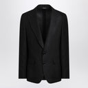 Dolce & Gabbana Dolce&Gabbana Black single-breasted linen jacket