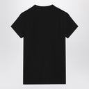 Dolce & Gabbana Dolce&Gabbana T-shirt nera con ricamo del logo