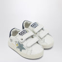Zapatillas Golden Goose Baby Old School en blanco/azul claro/azul marino