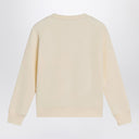 Golden Goose Elfenbein Rundhalsausschnitt Sweatshirt mit Logo