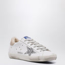 Sneakers Super-Star bianche/argento Golden Goose con fodera in shearling