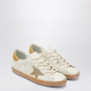 Кроссовки Golden Goose White/Ochre Super-Star
