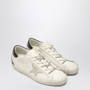 Tênis Golden Goose Super Star branco/platinum/bordô