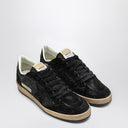 Zapatillas Golden Goose Ball Star negras de ante y purpurina