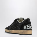 Golden Goose Ball Star Sneaker schwarz aus Wildleder und Glitzer