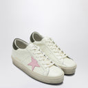 Golden Goose Sneaker Hi Star weiß/rosa/dunkelgrün