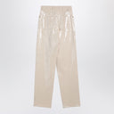 Golden Goose Trousers with transparent sequins écru