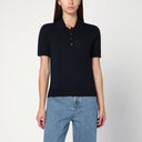 Polo azul marinho Golden Goose em lã virgem