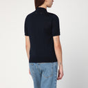 Polo azul marinho Golden Goose em lã virgem